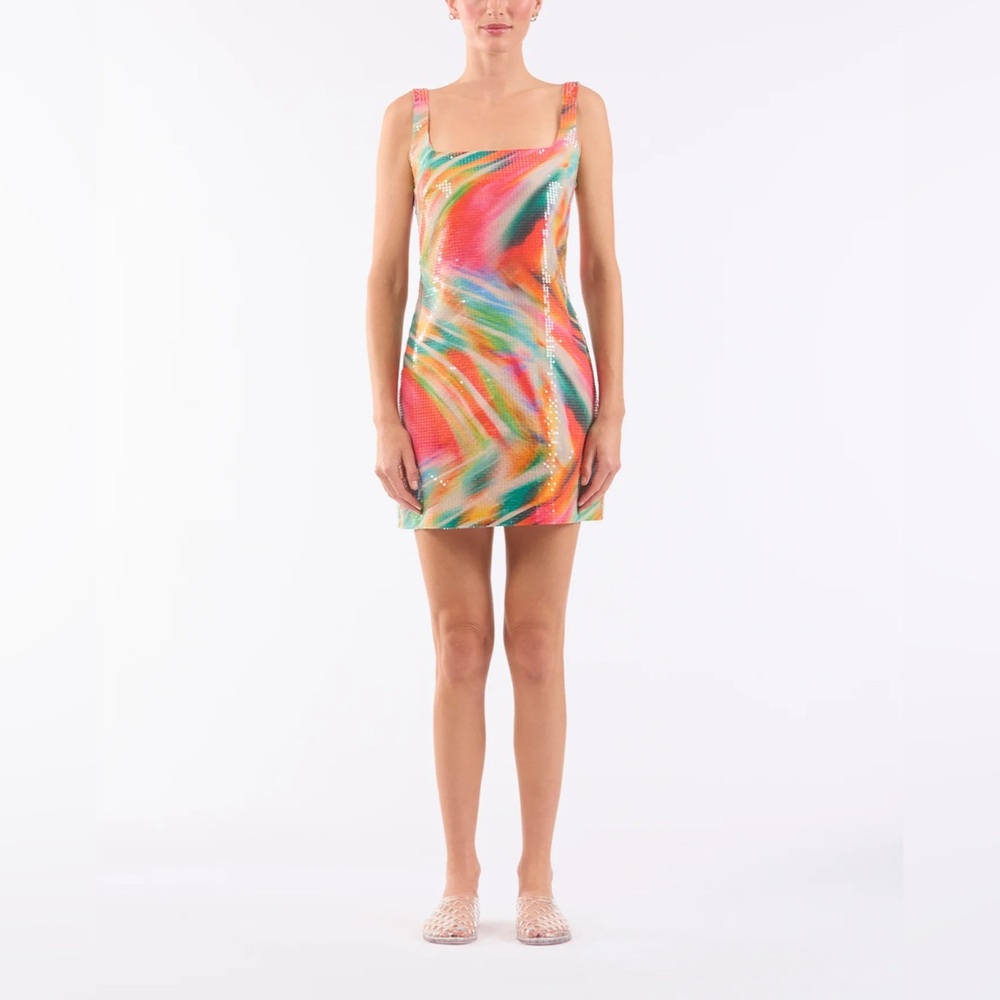 Colorful Abstract Mini Dress